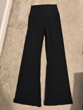 Aerie High-Waist Black Flare Yoga Pants